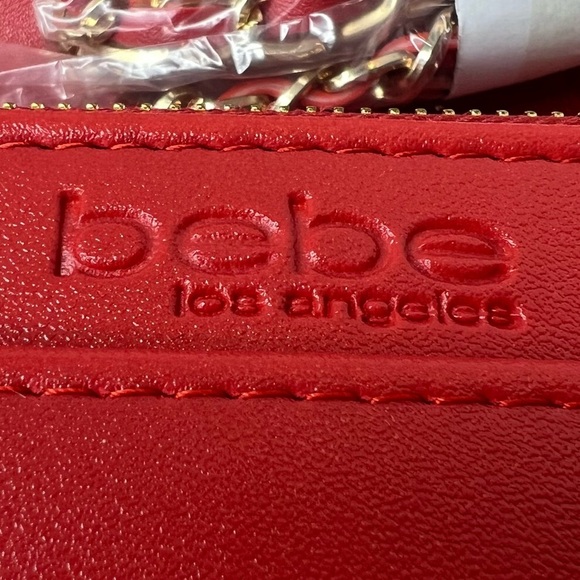Bebe Sophia Quilted Small Cherry Red Crossbody Bag | NEW/NWT!!♥️♥️ - Picture 10 of 16